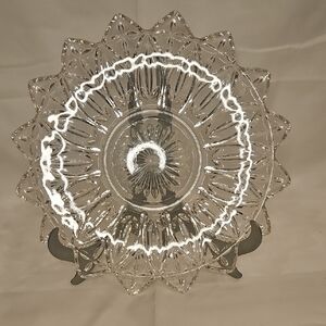 Elegant Clear Glass Serving Platter